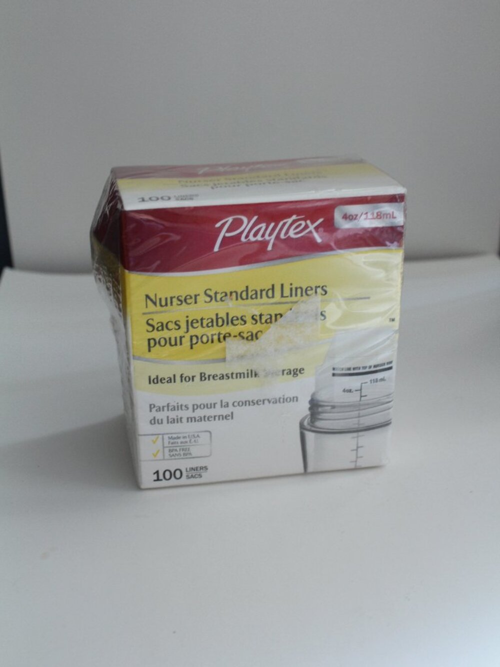 Playtex 100 Standard Liners 4oz Bottle